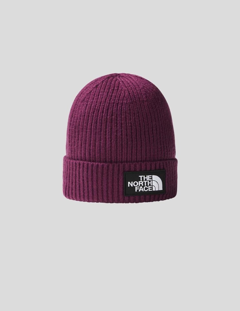 Gorro THE NORTH FACE logo box cuf beanie boysenberry